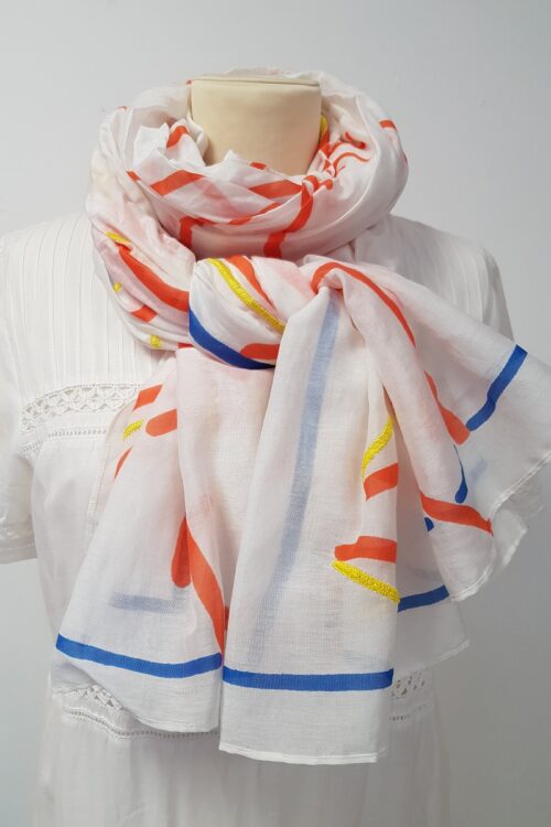 Amet & Ladoue Carly Scarf – White