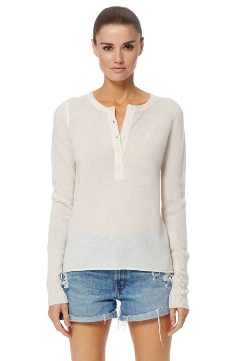 360 Cashmere Carissa Sweater - White - Stick and Ribbon