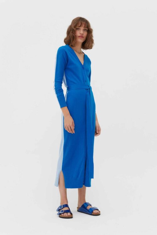 Chinti & Parker Cardigan Dress – Royal Blue