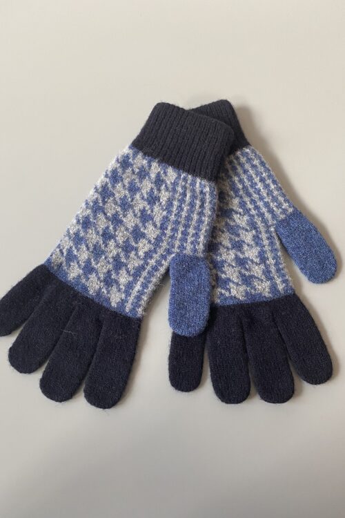 Robert Mackie Glenfinnan Gents’ Gloves – Blue / Grey