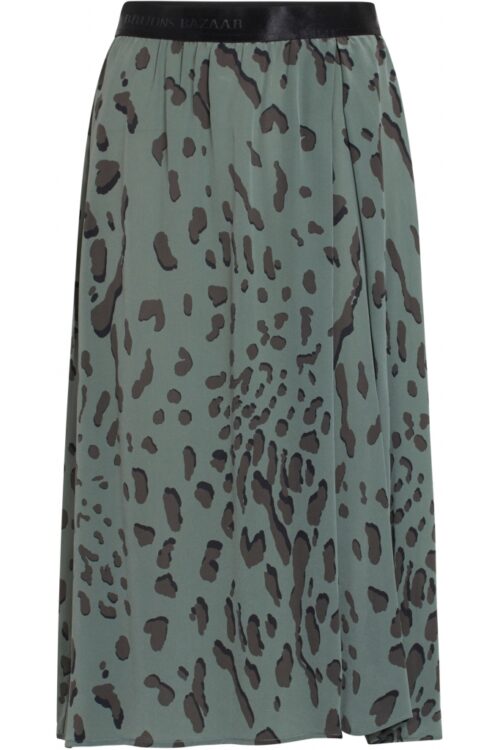 Bruuns Bazaar Lillie Kamillia Skirt – Dark Moss Print