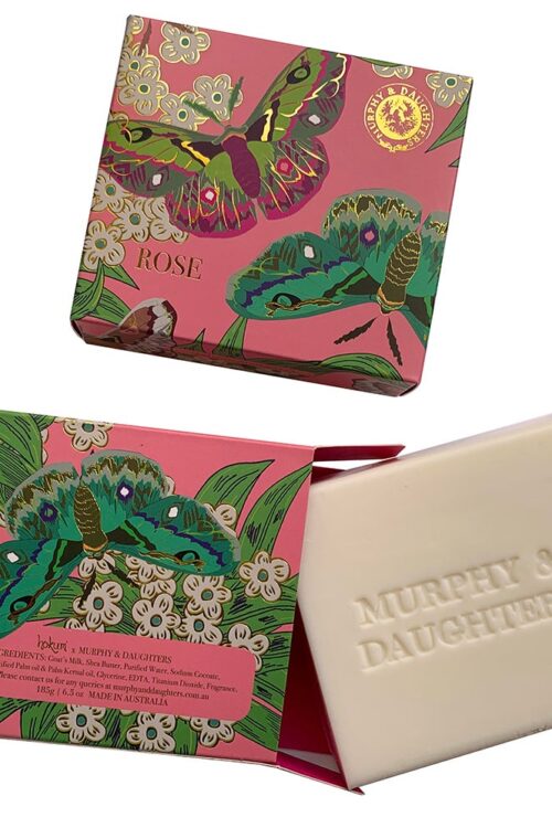 Murphy & Daughers Rectangular Boxed Soap – Rose