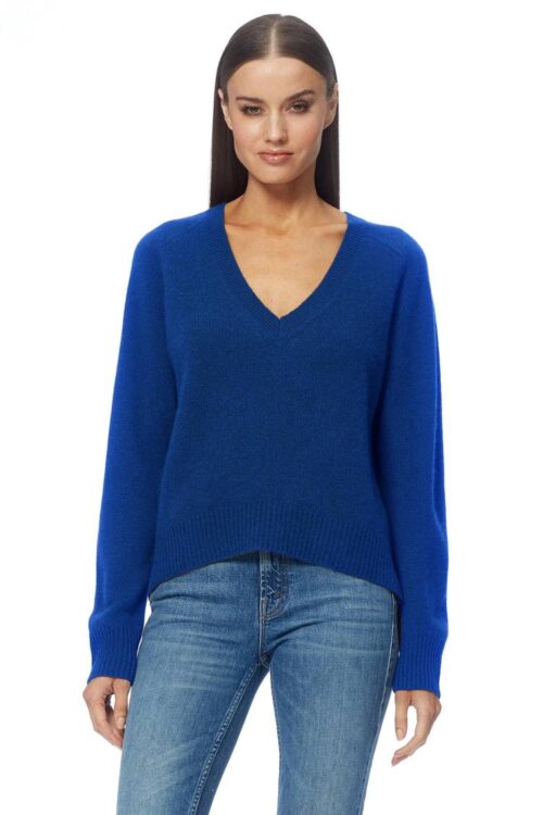 360 Cashmere Ivy V Neck Sweater – True Blue
