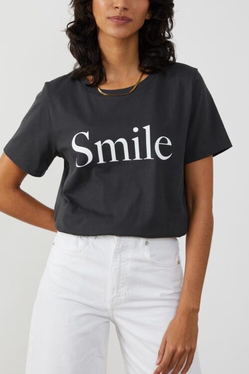 South Parade Lola ‘Smile’ T Shirt – Black