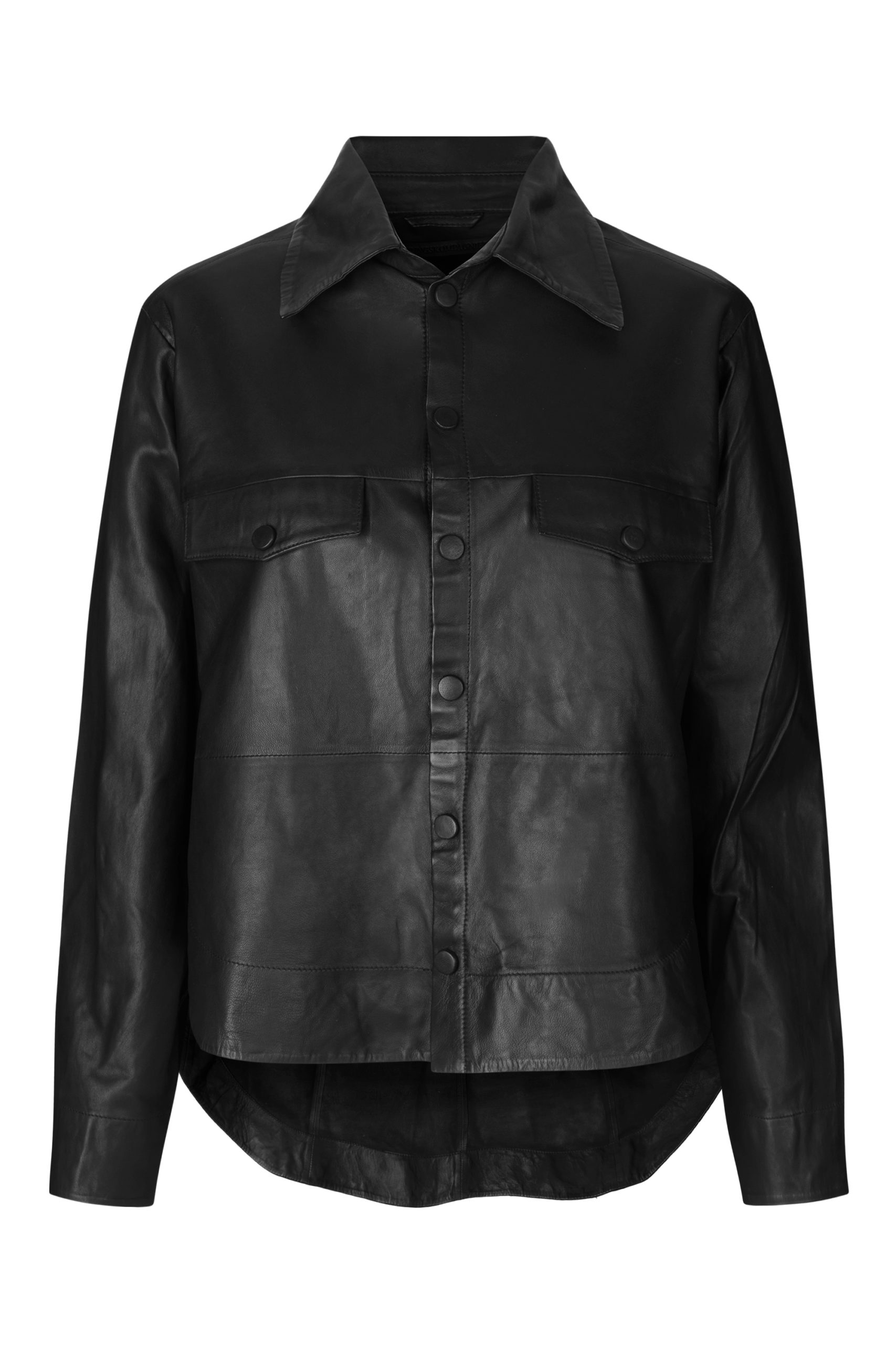 MDK Naomi Thin Leather Shirt - Black - Stick and Ribbon