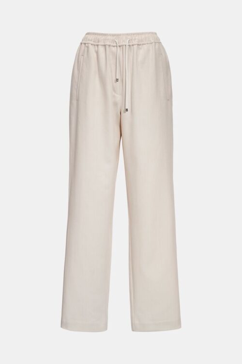 Essentiel Antwerp Bias Recycled Cotton-Blend Tapered Jogger – Dirty White