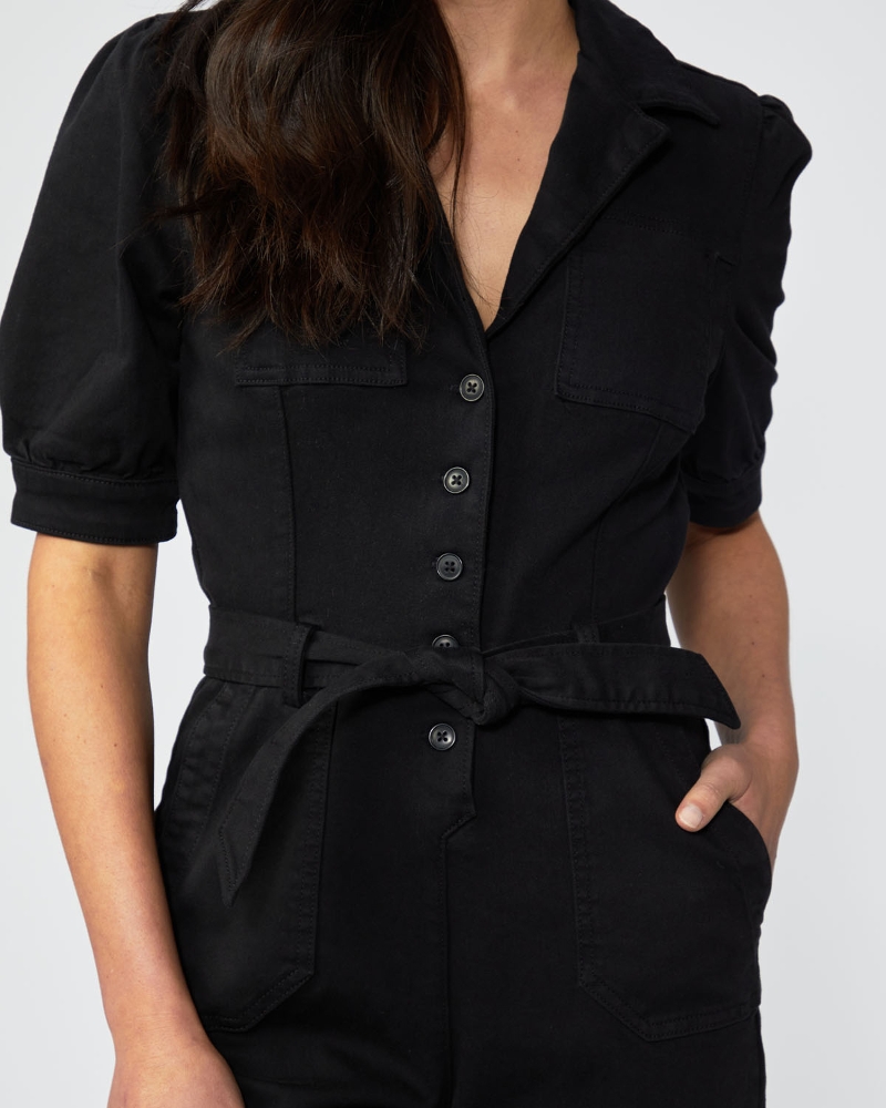 Paige Mayslie Jumpsuit - Washed Black - Stick and Ribbon