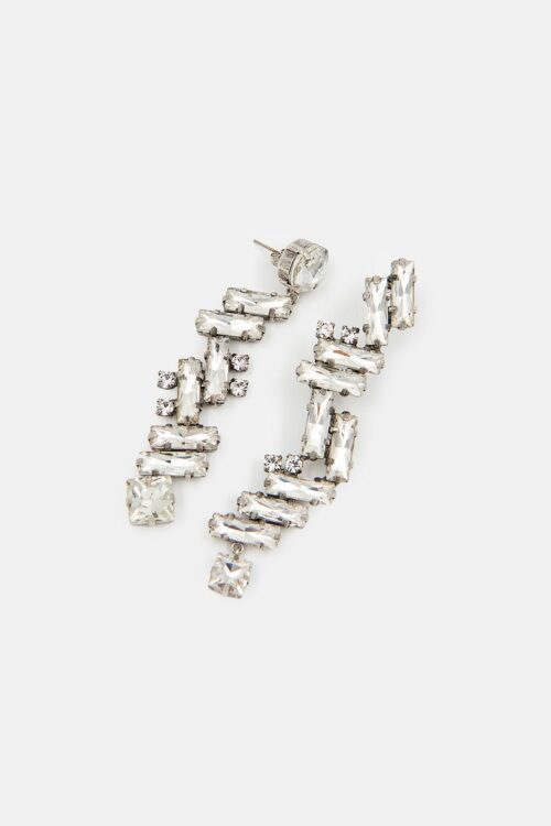Essentiel Antwerp Cortuni Rhinestone Earrings – Silver
