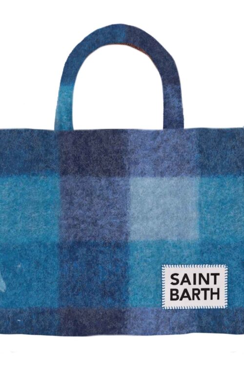 MC2 Saint Barth Colette Blanket Bag – Blue Check