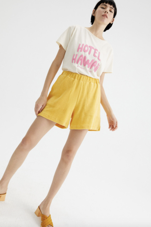 Compañia Fantastica Towelling Shorts – Yellow