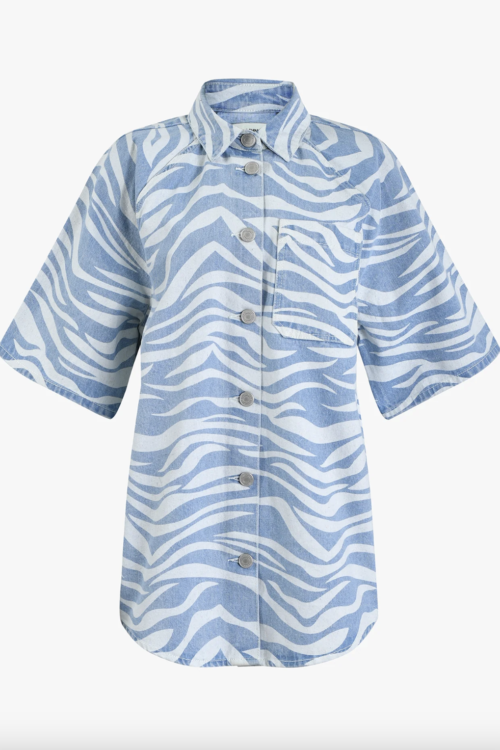 Sofie Schnoor Long Shirt – Light Denim Blue