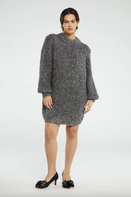 Fabienne Chapot Kitty Knit Dress – Dark Silver