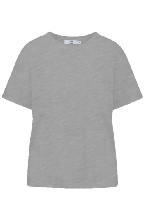 Coster Copenhagen CC Heart Regular T Shirt – Light Grey Melange