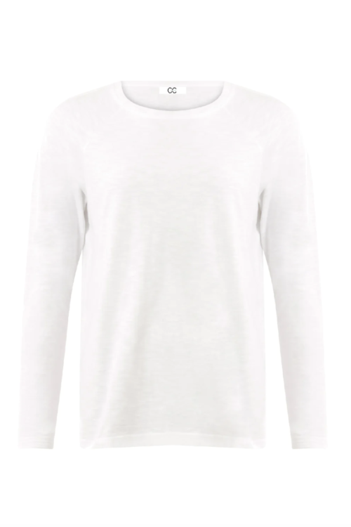 Coster Copenhagen CC Heart Long Sleeve T Shirt – White