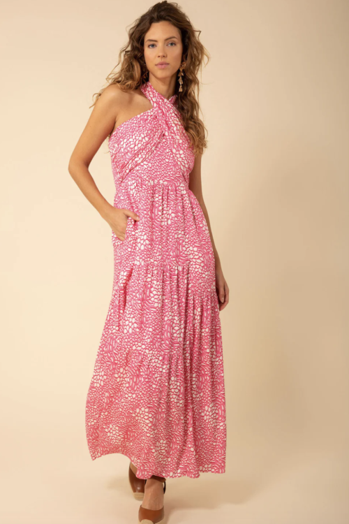 Hale Bob Oaklynn Midi Dress – Pink